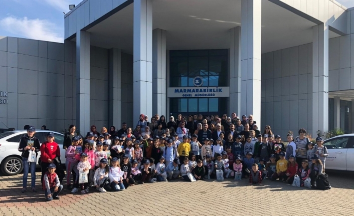 Üreticilerin çocuklarından Marmarabirlik’e ziyaret
