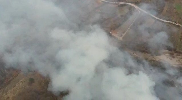 Bursa’da iki farklı bölgede anız yangını