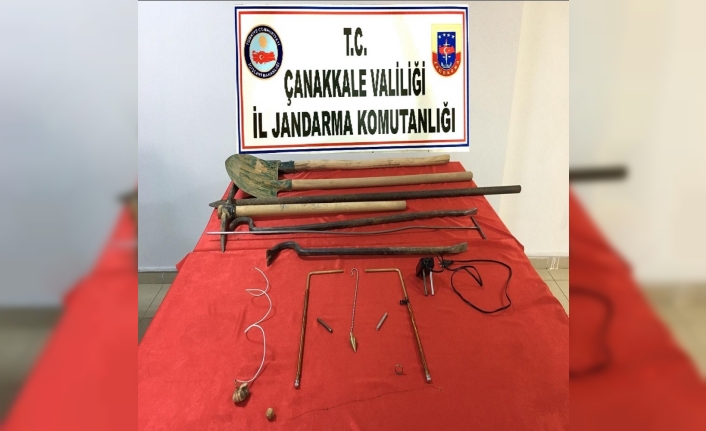 Çanakkale’de izinsiz kazı: 3 gözaltı