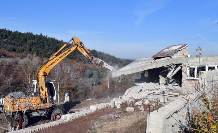Tarım arazisinde kaçak yapılaşmaya müdahale