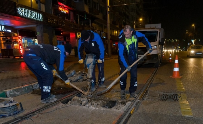 BUSKİ’den gece mesaisi