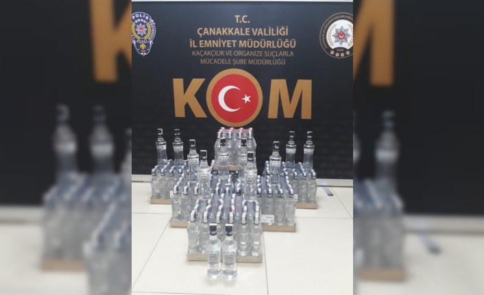 Çanakkale’de sahte bandrollü içki operasyonu