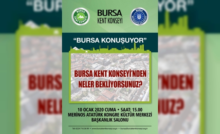 Kent Konseyi’nden “Bursa Konuşuyor” toplantısı