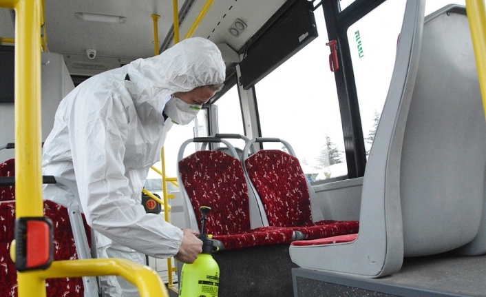 Otobüslerde antibakteriyel temizlik