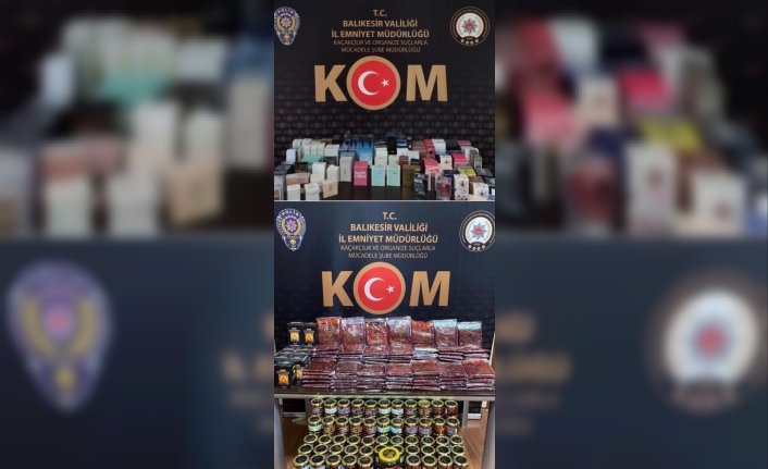 Polisten kaçak parfüm ve nargile tütününe operasyon