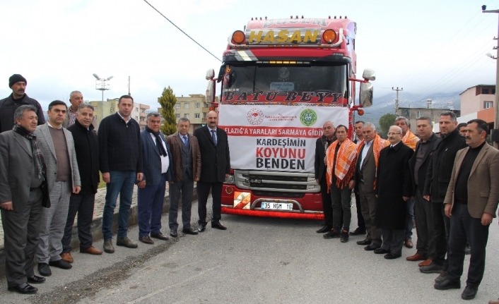 İzmir’den Elazığ’a 85 koyun gönderildi