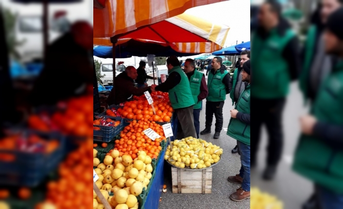 Mudanya üretici pazarlarında denetim