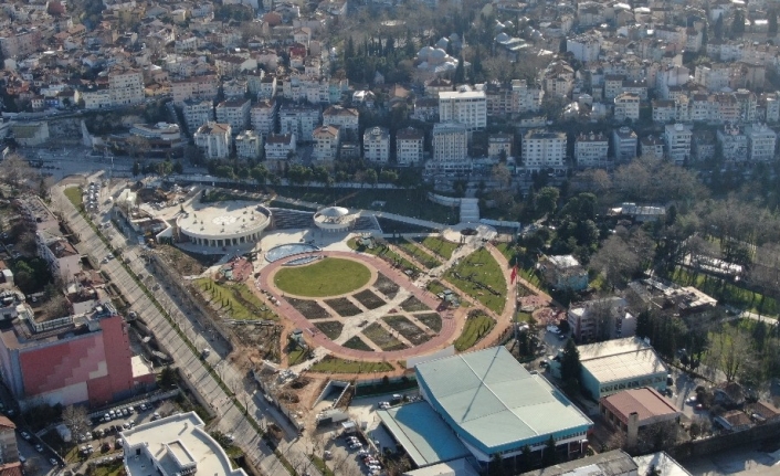 (Özel) Bursa’nın ilk Millet Bahçesi açılıyor...Havadan böyle görüntülendi