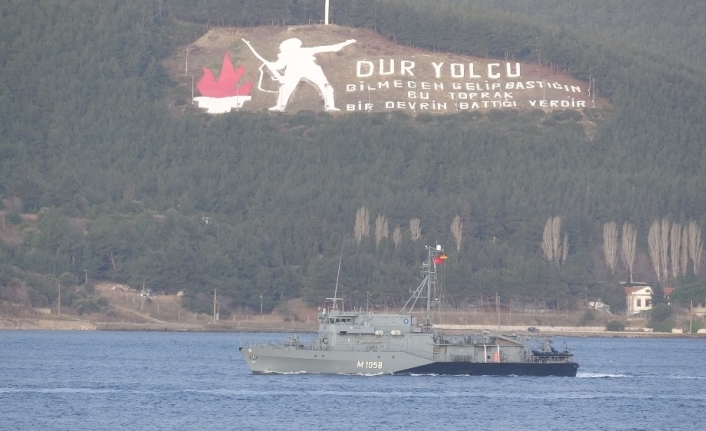 Rumen ve Alman savaş gemileri Çanakkale Boğazı’ndan geçti