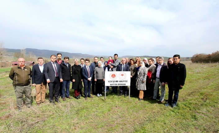 Adliye hatıra ormanına ilk fidanlar dikildi