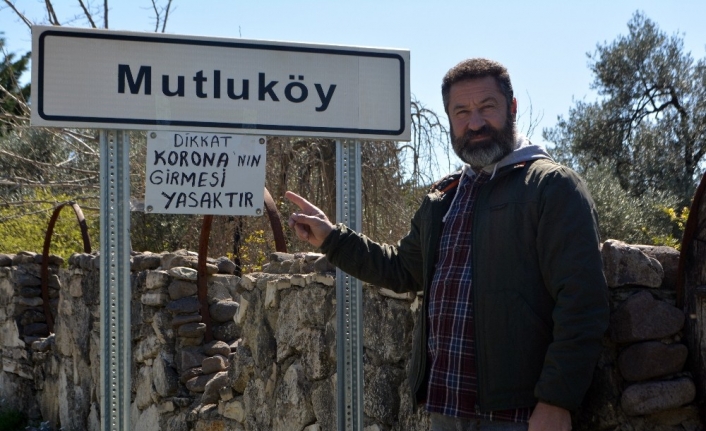 Bu köye korona virüsün girmesi yasak