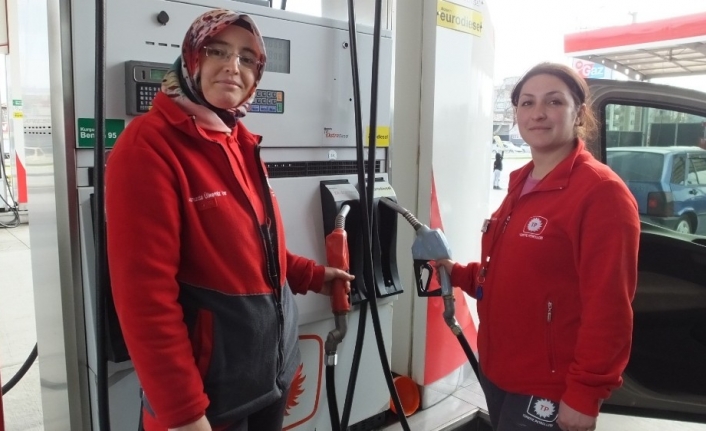 Burhaniye’de kadın pompacılar işbaşında