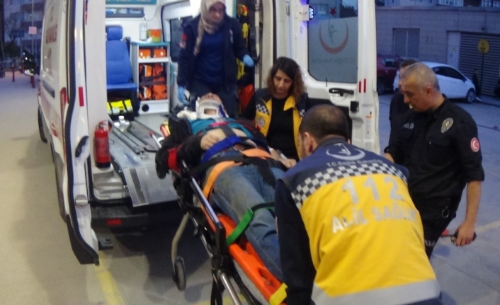 Bursa’da motosiklet sürücü ağır yaralandı