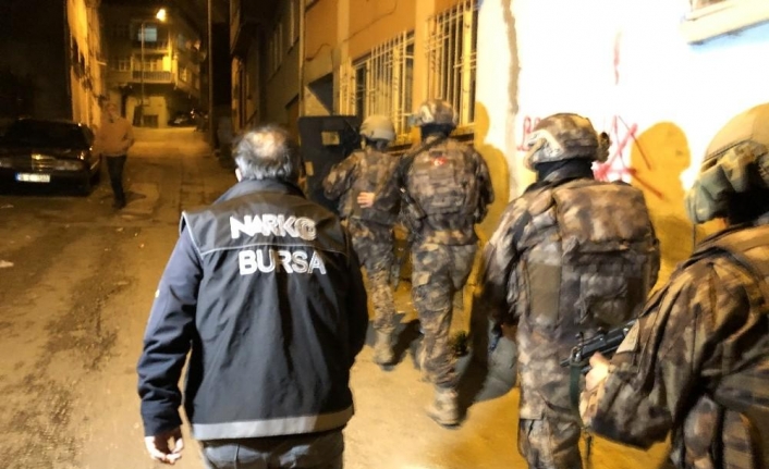 Bursa’da şafak vakti dev uyuşturucu operasyonu