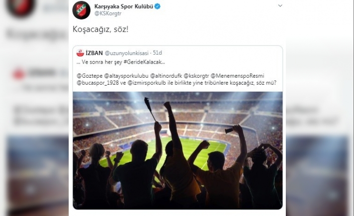 İzmir kulüpleri tek yürek: "Her şey geride kalacak"