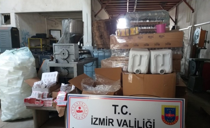 İzmir’de sahte dezenfektan üretenlere darbe