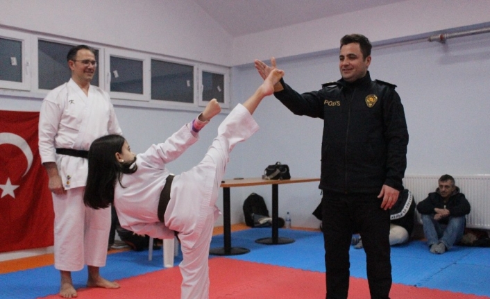 Karateci Elif’ten Emniyet Müdürüne Tekme