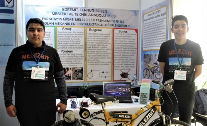 Liseli öğrenciler kendi kendini şarj edebilen elektrikli bisiklet üretti