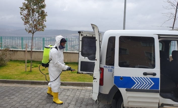 Polis araçlarına korona virüsü tedbiri