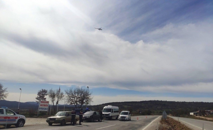 Trafiğe havadan helikopterli denetim