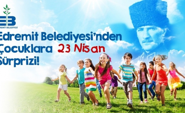 Başkandan çocuklara 23 Nisan sürprizleri