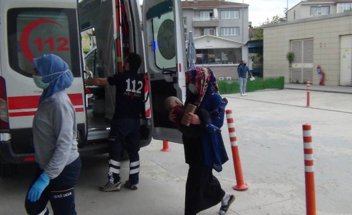 Birinci kattan aşağı düştü