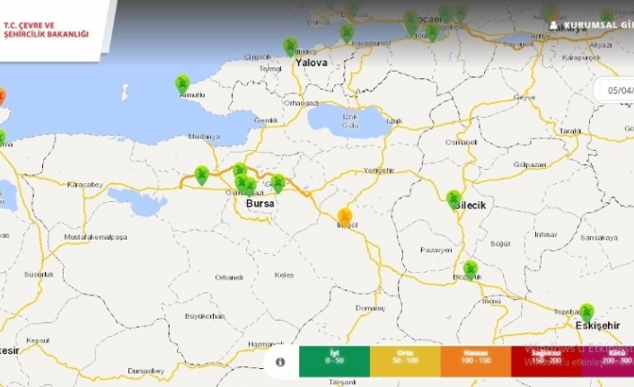 Bursa’nın hava kirliliği yüzde 80 azaldı
