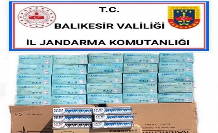 Maske stokçusu yakalandı