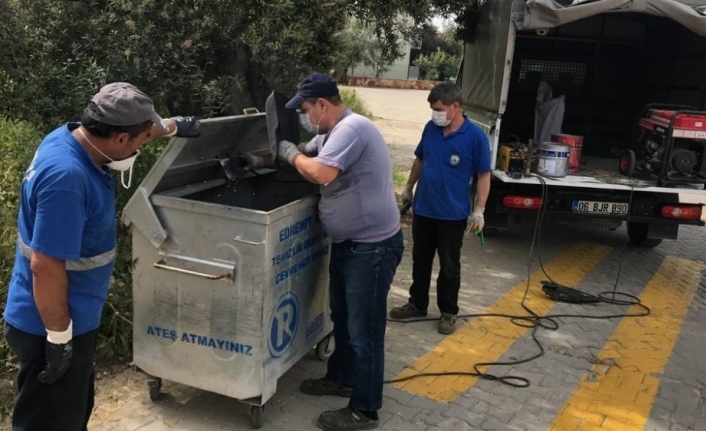 Edremit Belediyesi’nde konteyner tasarrufu