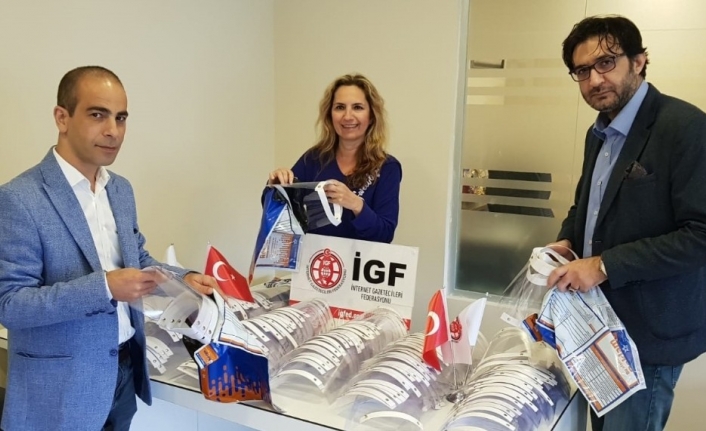 İGF’den gazetecilere siperlik maske desteği