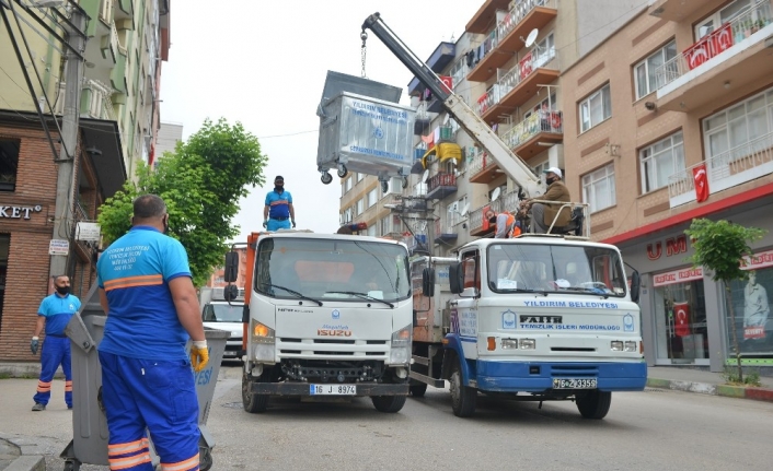 Yıldırım’da cadde ve sokaklar bayrama hazır