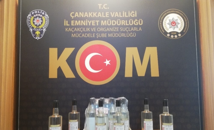 Çanakkale merkezli 4 ilde kaçak yasadışı içki operasyonu