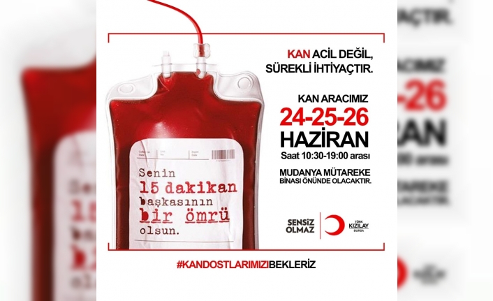 Mudanya’da kan bağışı kampanyası