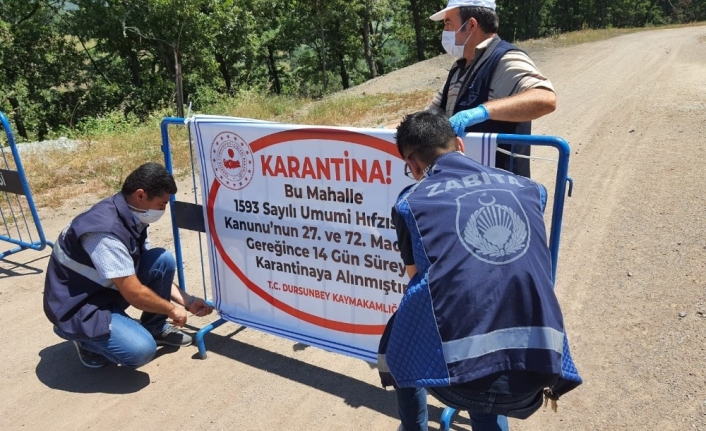 150 kişi yaşayan Süleler köyü karantinaya alındı