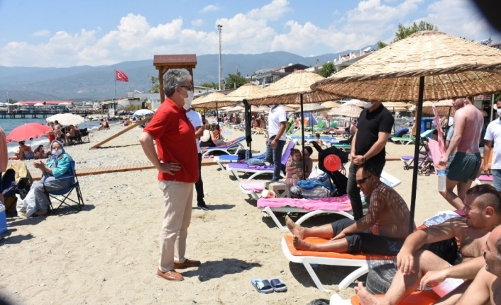 Akçay plajı yeniden halkın  oldu