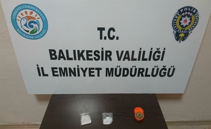 Balıkesir’de polisten uyuşturucu operasyonu