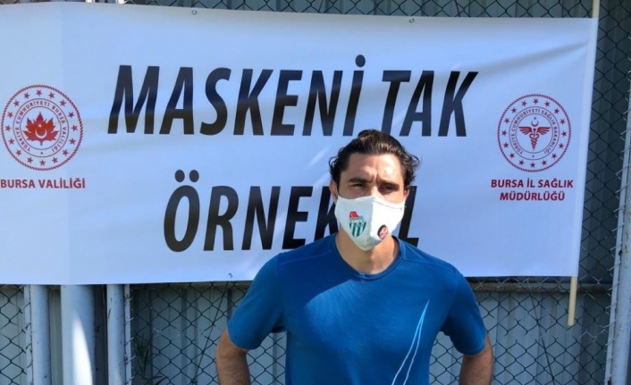 Bursaspor’dan ’Maske tak, örnek ol’ kampanyasına destek