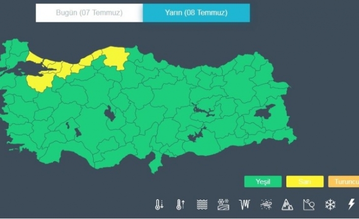 Meteorolojiden yarın Bursa için ’sarı’ uyarı