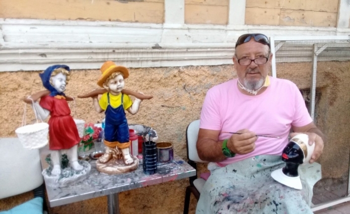 25 yıllık kaleci heykel ve boyama sanatına el attı