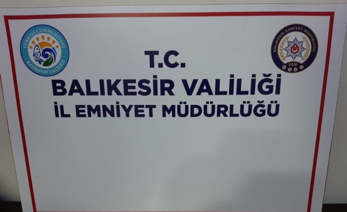 Balıkesir polisinden uyuşturucu operasyonu