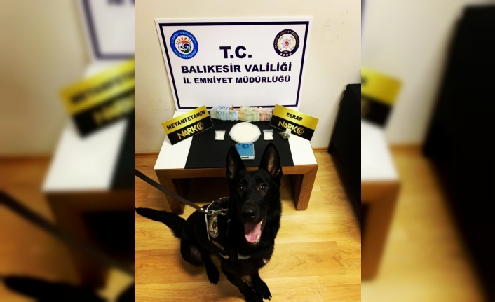 Balıkesir’de 322 gram uyuşturucu metamfetamin ele geçirildi