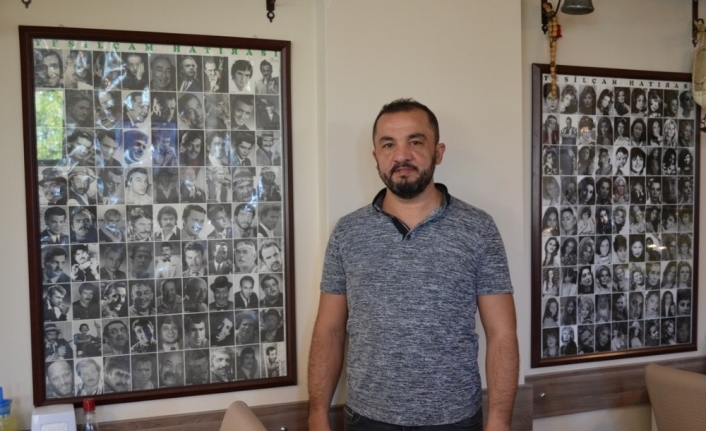 Balıkesirli Köfteci mekanında Yeşilçam artistlerinin fotoğraflarını sergiliyor