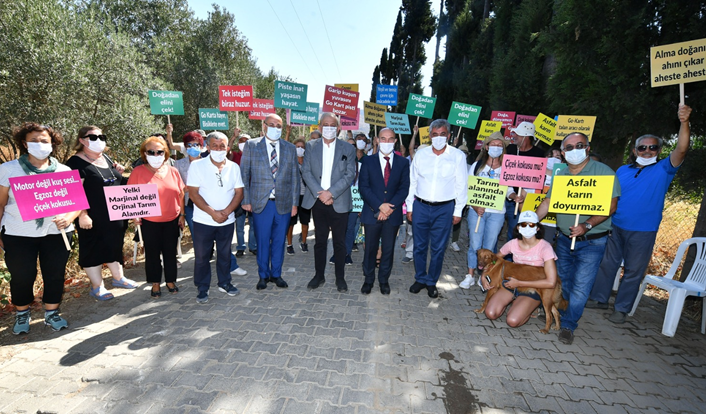 Başkan Tunç Soyer: "Burası tarım arazisi olarak Güzelbahçe’de varlığını korumaya devam edecek"