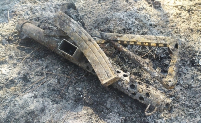 Bursa’da küle dönen ormanlık alanda otomatik tüfek bulundu