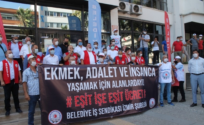 İzmir Büyükşehire grev kararını astılarf
