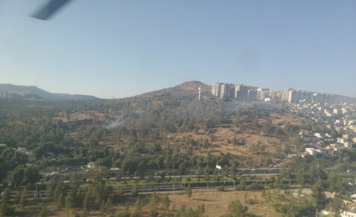 İzmir’de askeri alandaki orman yangını kontrol altında