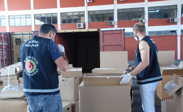 İzmir’de dev kaçak sigara operasyonu: 41 milyon dal sigara ele geçirildi