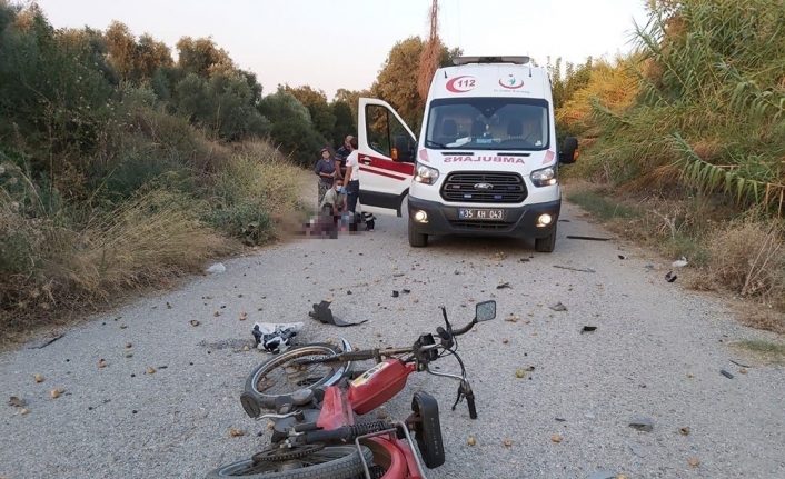 Motosiklet sürücüsü, kazada hayatını kaybetti