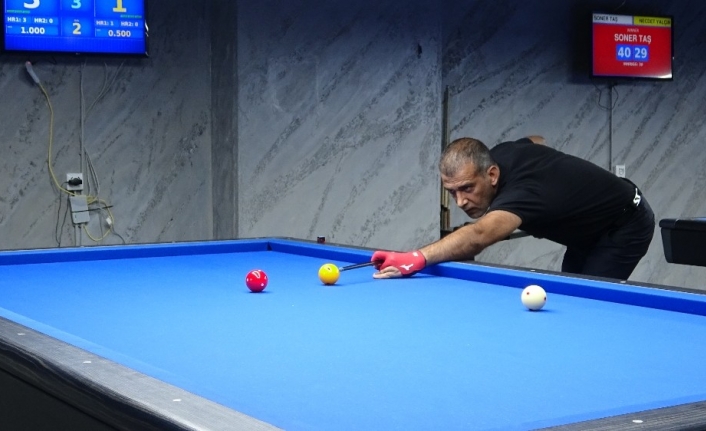 Bilardo tutkunları bu turnuvada buluştu