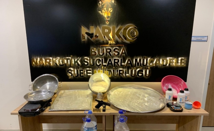 Bursa’da uyuşturucu operasyonu: 10 kilo metamfetamin